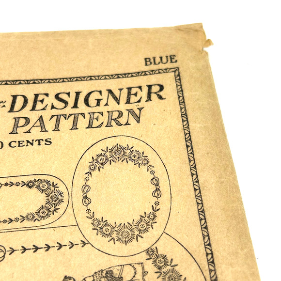 Standard Designer Antique 1920's Transfer Pattern #661 Table Runner HTF RARE - Picture 5 of 7